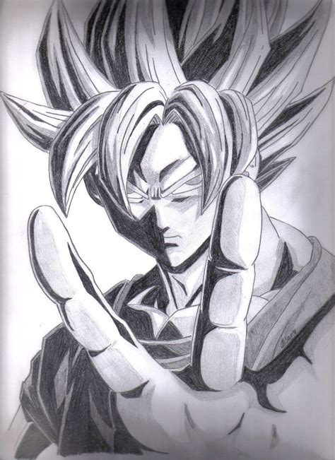 goku dibujo|goku a lapiz.